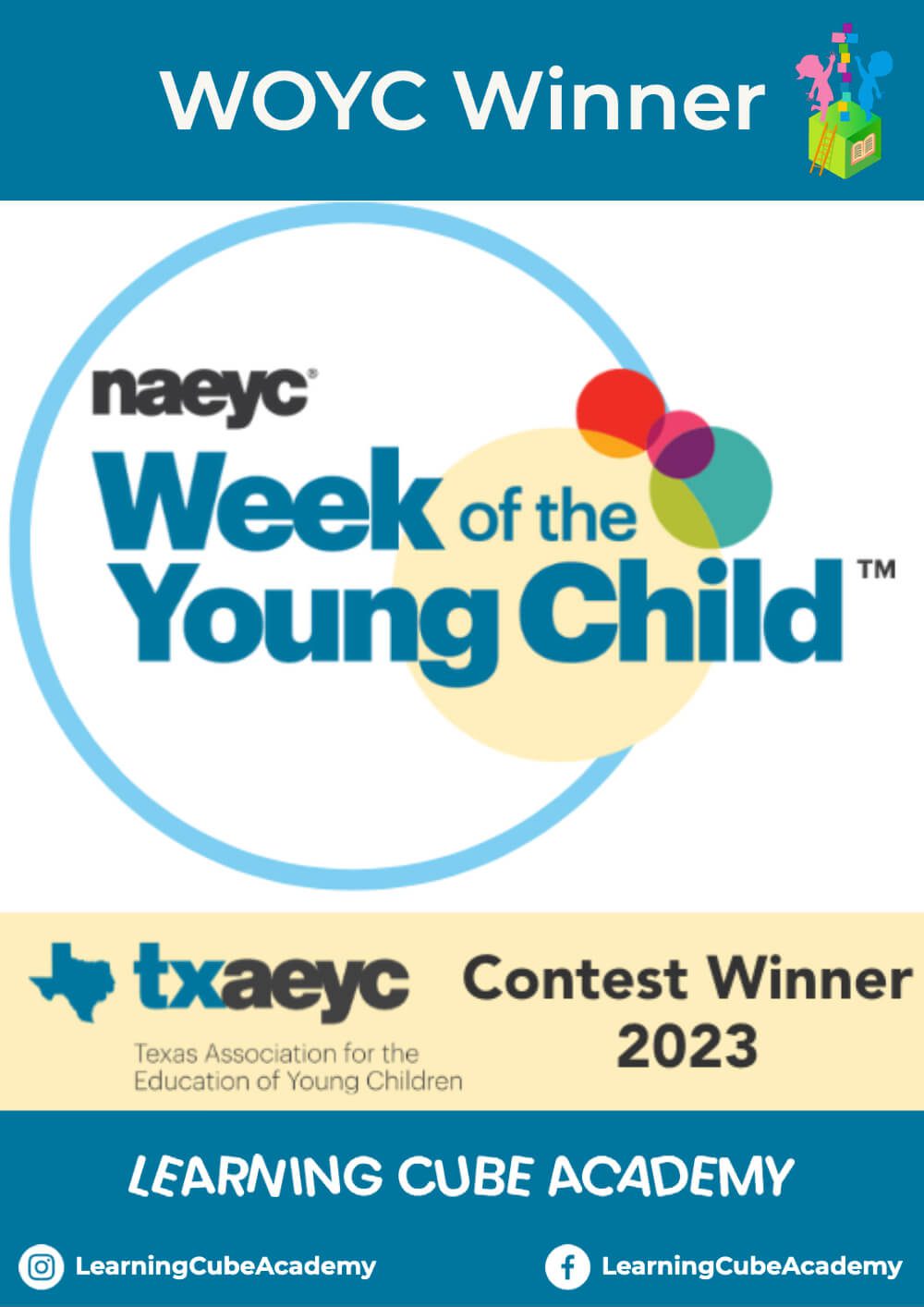 Week of the young child txaeyc contest winner 2023
