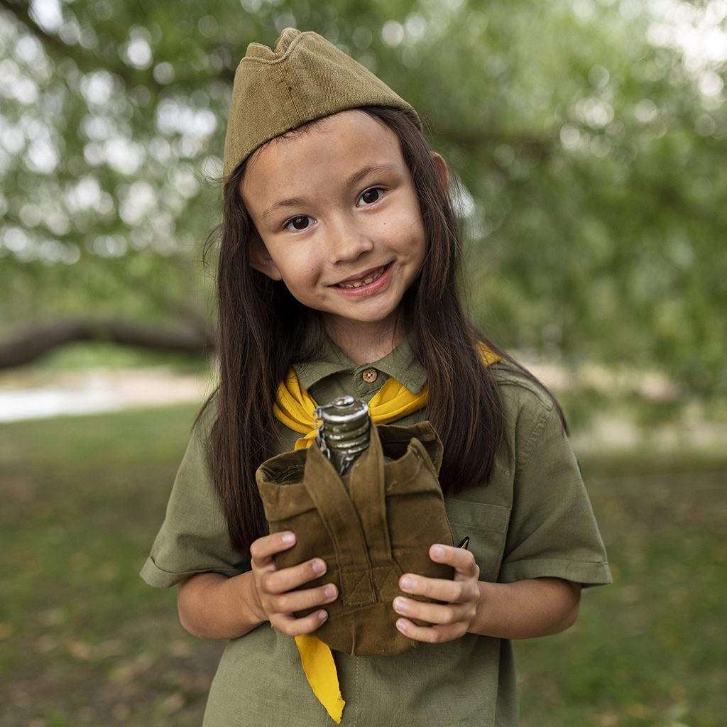 front-view-smiley-girl-scout-nature copy
